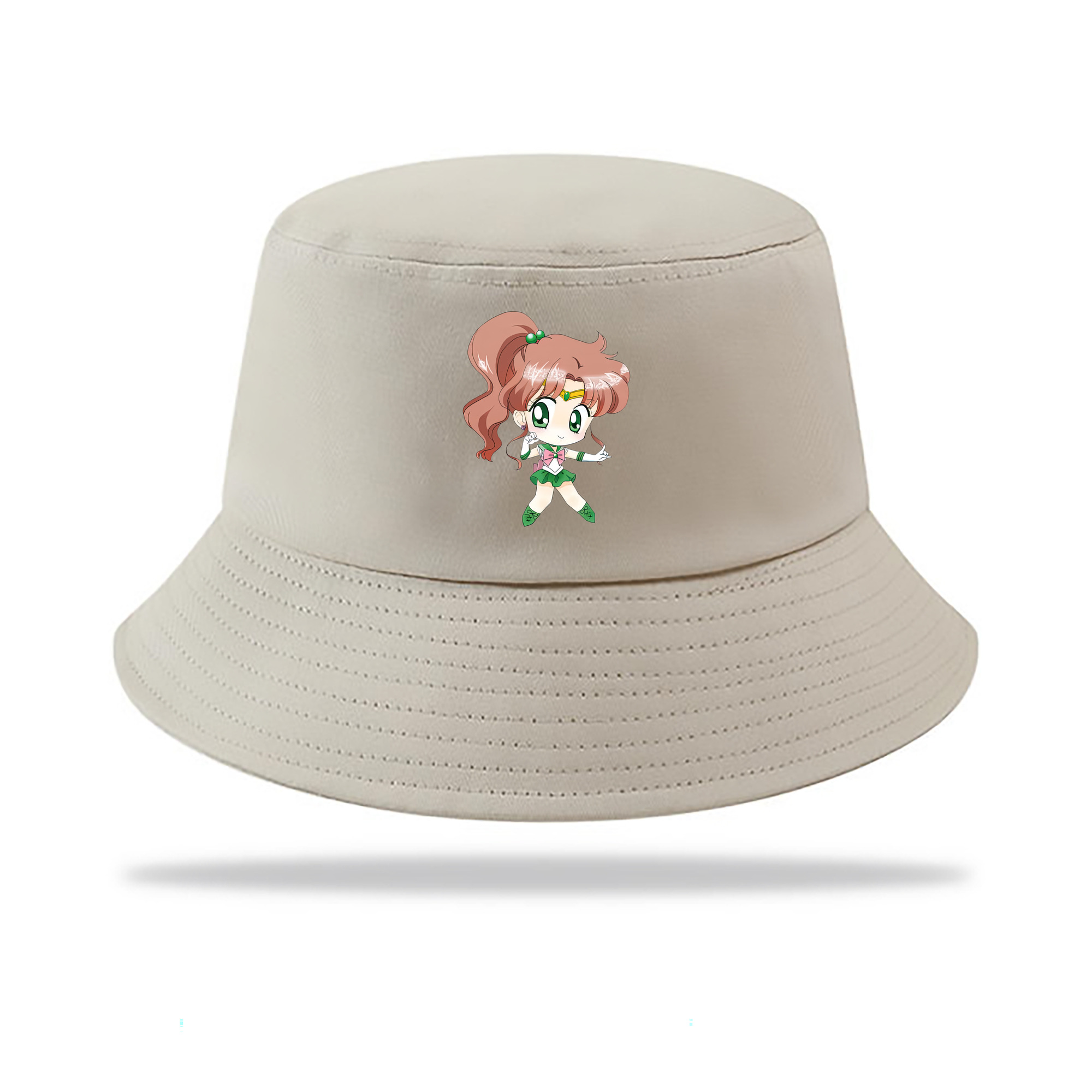 （画像用） 美少女戦士セーラームーン 木野 まこと きの まこと Sailor Moon Kino Makoto （セーラージュピター；Sailor Jupiter） アウトドア日除けバケットハット